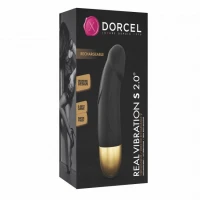 Вібратор Dorcel Real Vibration S Gold 2.0, діаметр 3,7см, перезаряджуваний, для точки G — Переглянути зображення 4