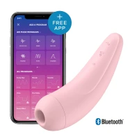 Вакуумний кліторальний стимулятор Satisfyer Curvy 2+ Pink з керуванням через інтернет — Переглянути зображення 1
