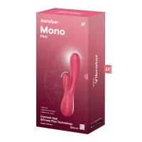 Смарт вібратор-кролик Satisfyer Mono Flex Red, 2 мотори, керування через інтернет — Просмотреть изображение 4