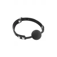 Класичний кляп з силіконовою кулькою Fetish Tentation Silicone Gag Ball — Переглянути зображення 1