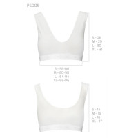 Спортивный топ из эластичного хлопка Passion PS005 TOP M, white