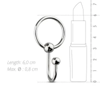 Уретральна вставка із кільцем Sinner Gear Unbendable – Sperm Stopper Solid, діаметр кільця 2,6 см — Просмотреть изображение 5