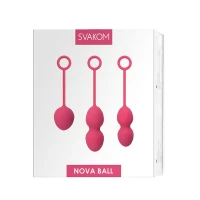 Набір вагінальних кульок зі зміщеним центром ваги Svakom Nova Plum Red — Переглянути зображення 6