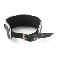 Ошейник из натуральной кожи со стразами и кольцом Art of Sex -  Collar Ring — Переглянути зображення 4
