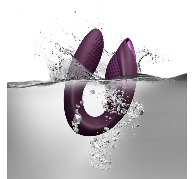 Жіночий вібратор для оргазму без рук Rocks Off Rock Chick Diva Purple, пульт ДК