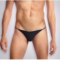 Чоловічі трусики XS-2XL з силіконовою анальною пробкою Art Sex - Sexy Panties plug size S Black — Переглянути зображення 2