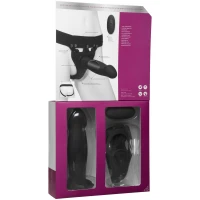 Страпон унісекс Doc Johnson Body Extensions – Be Risque, вібрація, пульт керування, порожня насадка — Переглянути зображення 8