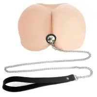 Силіконова анальна пробка Art of Sex Metal Anal Plug with Leash size S з повідцем Black — Переглянути зображення 6