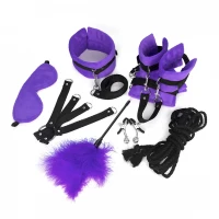 BDSM-набір Art of Sex – Soft Touch BDSM Set, фіолетовий, 9 предметів — Переглянути зображення 2