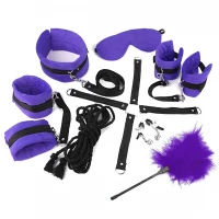 BDSM-набір Art of Sex – Soft Touch BDSM Set, фіолетовий, 9 предметів — Переглянути зображення 4