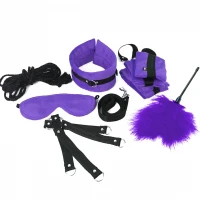 BDSM-набір Art of Sex – Soft Touch BDSM Set, фіолетовий, 9 предметів — Переглянути зображення 3