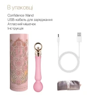 Вібромасажер із підігрівом Zalo Sweet Magic - Confidence Wand Fairy Pink — Переглянути зображення 7