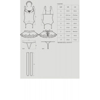 Эротический костюм горничной с юбкой Obsessive Housemaid 5 pcs costume L/XL, черно-белый, топ с подв — Просмотреть изображение 7