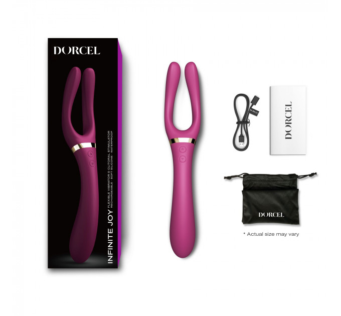 Вібратор-стимулятор Dorcel INFINITE JOY PLUM, багатофункціональний, унісекс