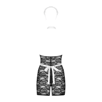 Еротичний костюм покоївки Obsessive Servgirl costume S/M, халат, стрінги, фартух, обруч — Переглянути зображення 4