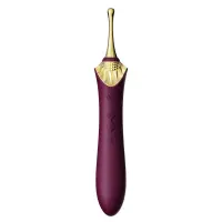 Мультифункціональний вібратор Zalo — Bess 2 Velvet Purple, 4 насадки, підігрів — Переглянути зображення 8