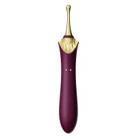 Мультифункціональний вібратор Zalo — Bess 2 Velvet Purple, 4 насадки, підігрів — Переглянути зображення 10