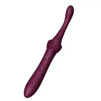 Мультифункціональний вібратор Zalo — Bess 2 Velvet Purple, 4 насадки, підігрів — Переглянути зображення 7