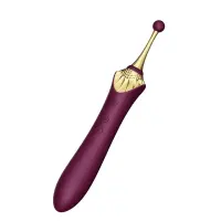 Мультифункціональний вібратор Zalo — Bess 2 Velvet Purple, 4 насадки, підігрів — Переглянути зображення 4