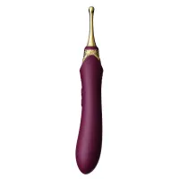 Мультифункціональний вібратор Zalo — Bess 2 Velvet Purple, 4 насадки, підігрів — Переглянути зображення 9