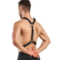 Портупея Bedroom Fantasies: Max Bondage Harness, чорна — Переглянути зображення 3