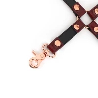 Шкіряна хрестовина Liebe Seele Wine Red Hogtie — Переглянути зображення 3
