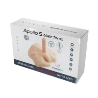 Півторс з фалоімітатором на присосці SilexD Apollo S Male Torso Caramel — Переглянути зображення 6