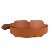 Маска на очі LOCKINK Blindfold Kit, коричнева, натуральна шкіра, регульований обсяг — Переглянути зображення 2