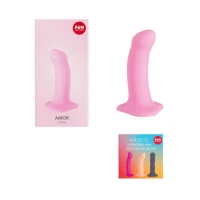 Фалоімітатор Fun Factory AMOR, рожевий, довжина 14,6 см, діаметр 3,7 см, вигнутий — Переглянути зображення 4