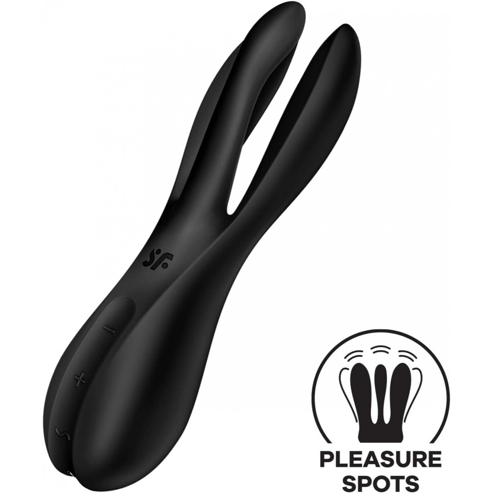 Клиторальный вибратор Satisfyer Threesome 2 Black, 3 гибких пальчика, 3 мотора