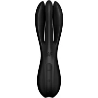 Кліторальний вібратор Satisfyer Threesome 2 Black, 3 гнучкі пальчики, 3 мотори — Переглянути зображення 5