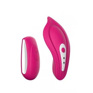 Вібратор у трусики Liebe Panty Vibe Recargable Cerise, нагрів до 39 °C, пульт, трусики S-M в комплекті