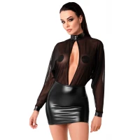 Сукня Noir Handmade F348 Powerwetlook and tulle dress - XXL — Переглянути зображення 2