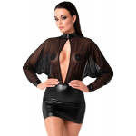 Сукня Noir Handmade F348 Powerwetlook and tulle dress - XXL