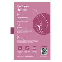 Мини-вибратор Womanizer Vibe Dusky Pink, 3 авторежима + 10 уровней интенсивности — Просмотреть изображение 10