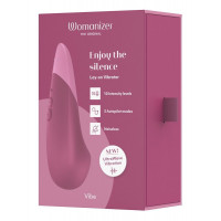 Мини-вибратор Womanizer Vibe Dusky Pink, 3 авторежима + 10 уровней интенсивности — Просмотреть изображение 9