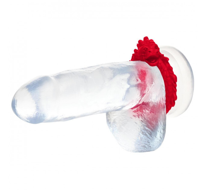 Ерекційне кільце – дракон Creature Cocks Rise of the Dragon Silicone Penis Ring – Red, діаметр 4 см