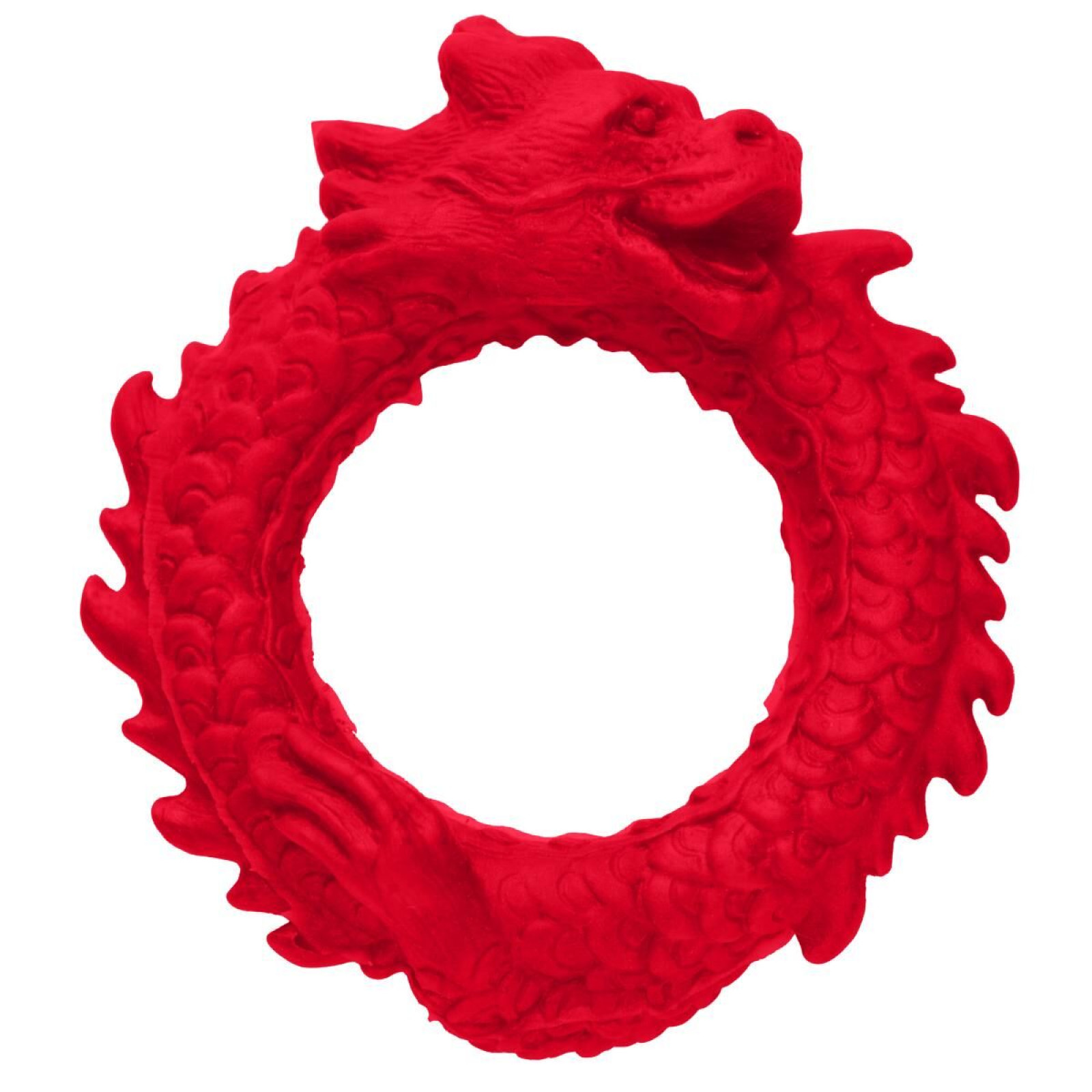 Эрекционное кольцо – дракон Creature Cocks Rise of the Dragon Silicone Penis Ring – Red, диаметр 4 см