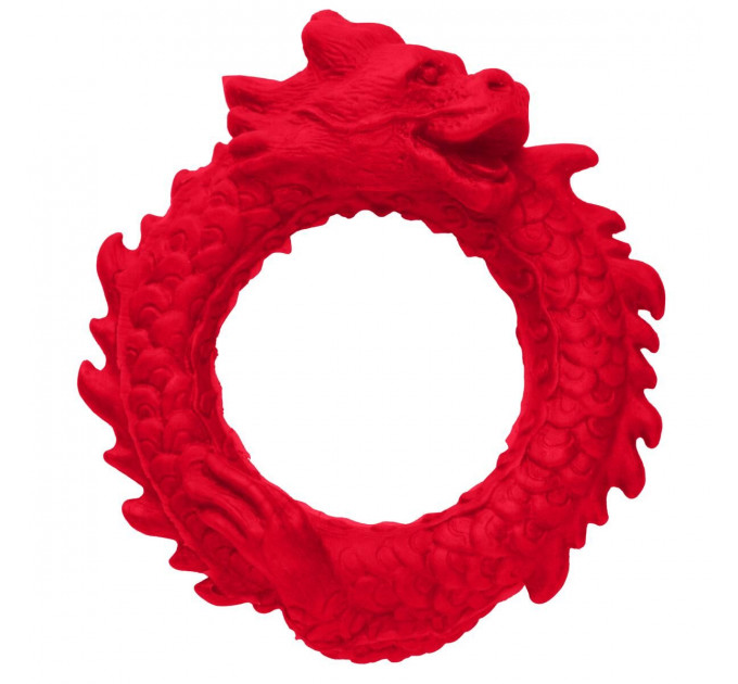 Ерекційне кільце – дракон Creature Cocks Rise of the Dragon Silicone Penis Ring – Red, діаметр 4 см