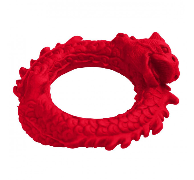 Ерекційне кільце – дракон Creature Cocks Rise of the Dragon Silicone Penis Ring – Red, діаметр 4 см