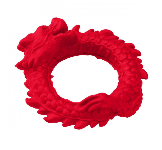 Ерекційне кільце – дракон Creature Cocks Rise of the Dragon Silicone Penis Ring – Red, діаметр 4 см