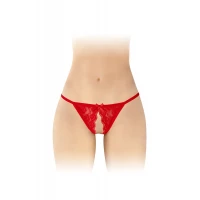 Мереживні трусики з доступом Fashion Secret Zoe Red, з бантиком — Переглянути зображення 1