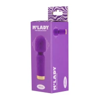 Вібромасажер M’Lady Mini Vibrating Wand Purple — Переглянути зображення 3