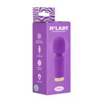 Вібромасажер M’Lady Mini Vibrating Wand Purple — Переглянути зображення 2