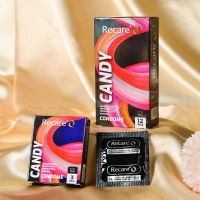 Презервативи Holographic Recare Delay Candy Condoms 12 шт, пролонгувальний ефект, цукерковий аромат — Переглянути зображення 4