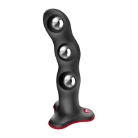 Фалоімітатор Fun Factory BOUNCER Black, кульки всередині, ефект вібрації, діаметр 3,9 см — Просмотреть изображение 4