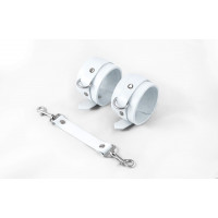 Наручники Feral Feelings - Hand Restraints White, натуральна шкіра