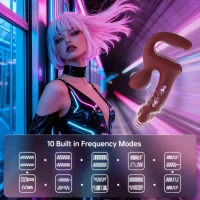 Смарт-пульсатор Magic Motion Magic Duet Bordeaux, подвійний, 10 режимів пульсації, 10 режимів вібрації — Переглянути зображення 16
