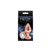 Анальна пробка NS Novelties Rear Assets - Rose Gold - Medium - Clear — Переглянути зображення 2