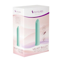 Вибропуля S Pleasures Velvet Bullet Candy Turquoise — Просмотреть изображение 3